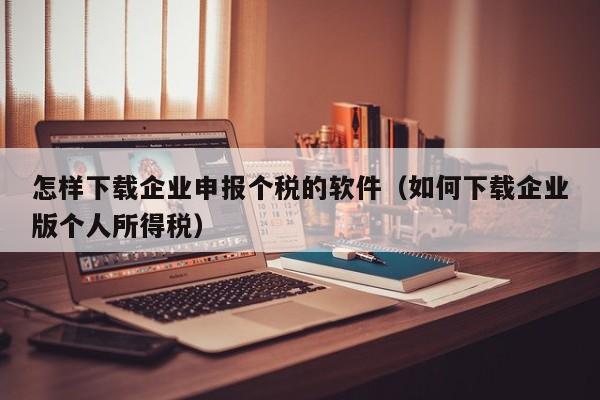 怎样下载企业申报个税的软件（如何下载企业版个人所得税）